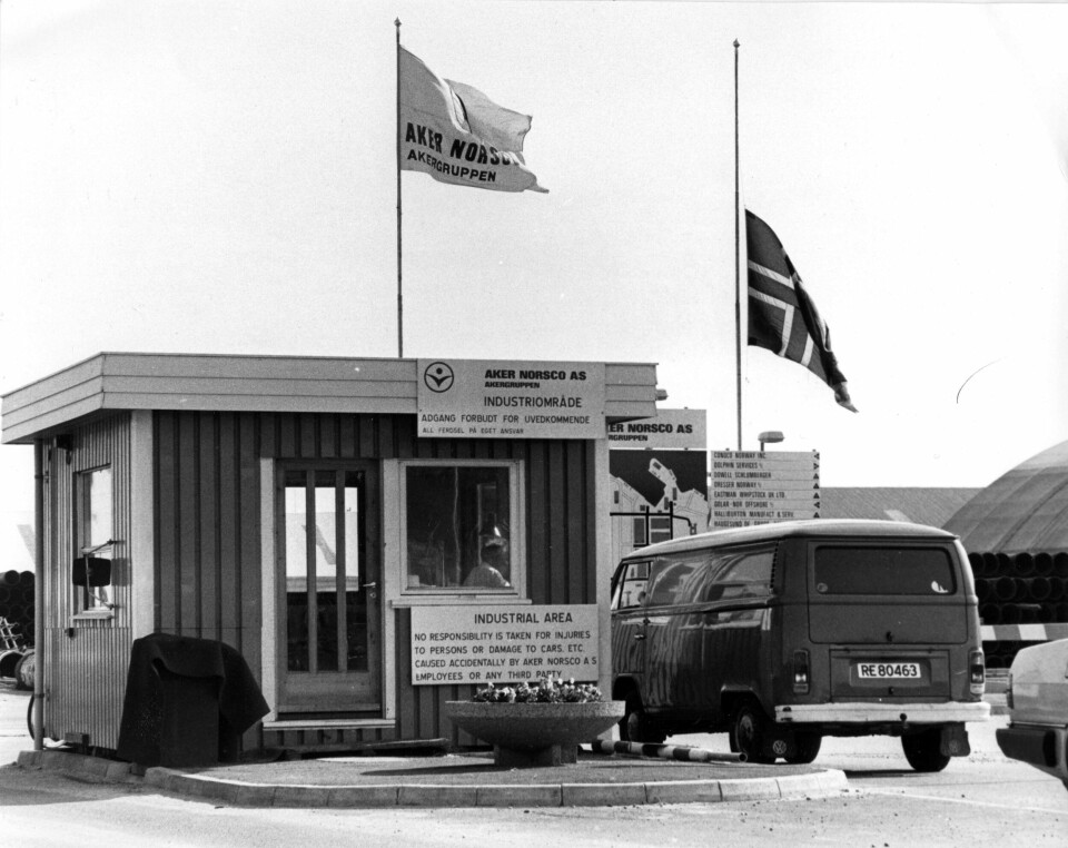 Norsco-basen måtte ligge i Tananger, mente Aker på midten av 1960-tallet. Aker Norsco Tananger