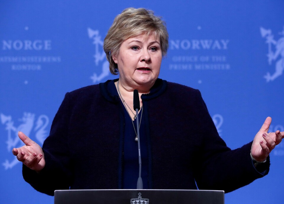 Sjøl har jeg denne uka for første gang i livet fått en egen beskjed direkte til lille meg fra Norges statsminister på NRK radio. Foto: Lise Åserud/NTB scanpix