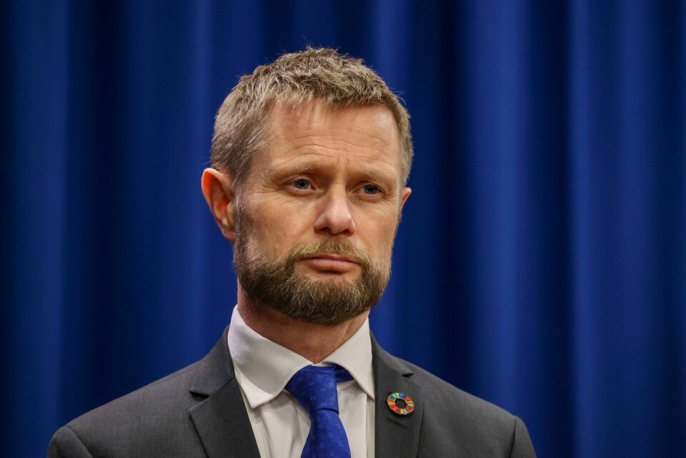 Helseminister Bent Høie på en pressekonferanse mandag kveld. Oslo 20200316. Helseminister Bent Høie (H) på pressekonferanse om spredning av koronaviruset blant befolkningen.Foto: Ørn E. Borgen / NTB scanpix