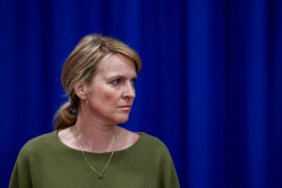 Line Vold Oslo 20200316. Avdelingsdirektør i Folkehelseinstituttet Line Vold på pressekonferanse om spredning av koronaviruset blant befolkningen.Foto: Ørn E. Borgen / NTB scanpix
