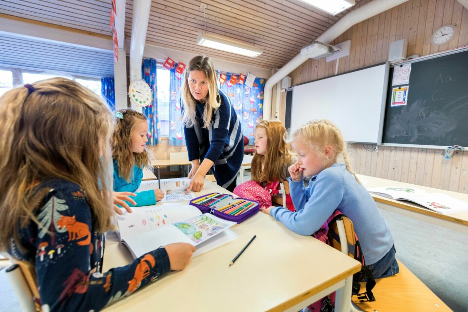 Utdanningsforbundet i Oslo ber nå Oslo kommune åpne opp for bruk av munnbind i undervisningen og i barnehagen. Delen lærarstudentar som fullfører studiet på normert tid, har auka frå 48,2 prosent (2011-kullet) til 62,9 prosent (2016-kullet). Foto: Gorm Kallestad / NTB / NPK