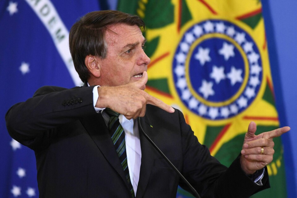 Brasils president Jair Bolsonaro har fått krass kritikk for koronahåndteringen. Bare USA har flere koronadøde enn Brasil. Brasils president Jair Bolsonaro har fått krass kritikk for koronahåndteringen. Bare USA har flere koronadøde enn Brasil.