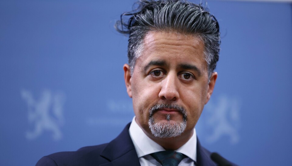 Det spøker for plassen til kulturminister Abid Raja (V) på Stortinget. Kultur- og likestillingsminister Abid Raja er godt fornøyd med at kultur blir prioritert i regjeringens gjenåpningsplan. Foto: Ørn E. Borgen / NTB