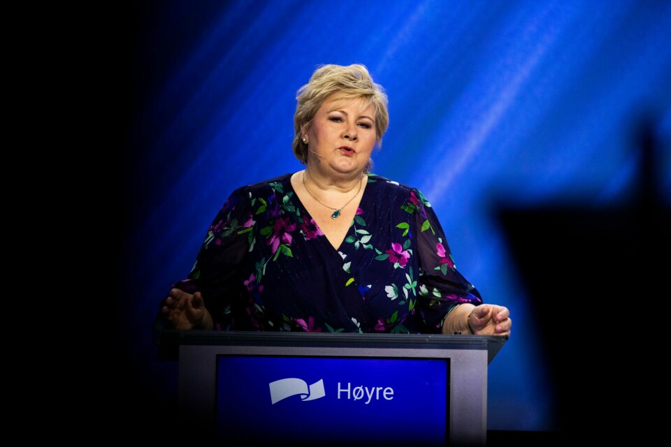 Statsminister Erna Solberg sier kursen skal gå framover. Erna Solberg