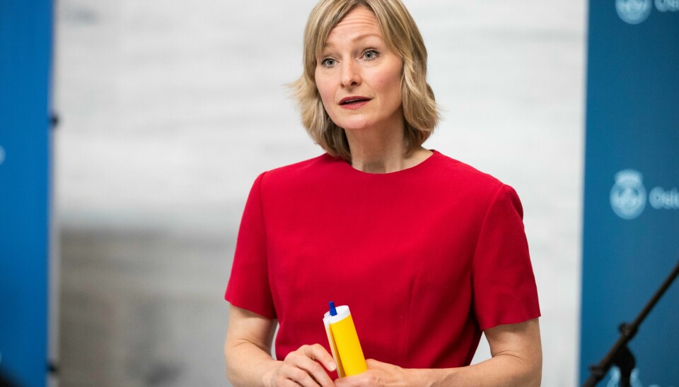 Byråd for oppvekst og kunnskap Inga Marte Thorkildsen frykter flere barn får spiseforstyrrelser av skolehelsetjenestens veiing. Byråd for oppvekst og kunnskap Inga Marte Thorkildsen (SV) er glad for at så få har testet positivt. Foto: Berit Roald / NTB
