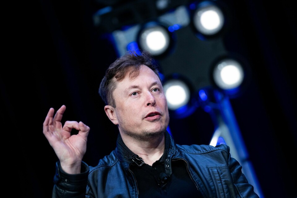 Elon Musk under en rom-konferanse i Washington. Elon Musk under en rom-konferanse i Washington.