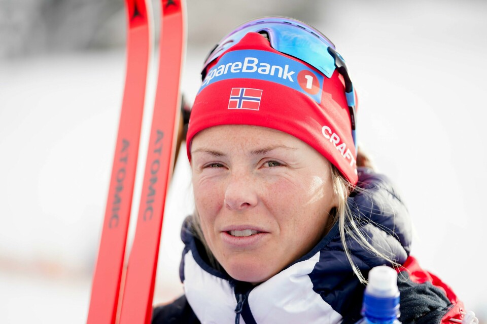 Anne Kjersti Kalvå etter torsdagens jaktstart i Tour de Ski. Anne Kjersti Kalvå etter torsdagens jaktstart i Tour de Ski. Foto: Terje Pedersen / NTB