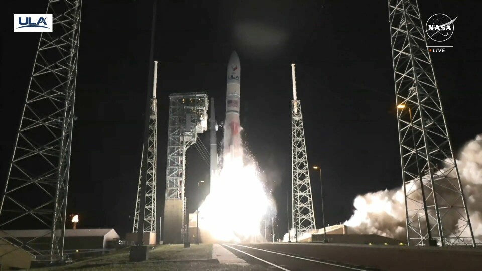 Her letter sonden, som blir fraktet med en ny Vulcan-rakett fra romfartsoppskytingsselskapet United Launch Alliance (ULA). Den skulle etter planen lande på månen 23. februar, men fikk tekniske problemer kort tid etter oppskyting. Her letter sonden, som blir fraktet med en ny Vulcan-rakett fra romfartsoppskytingsselskapet United Launch Alliance (ULA). Den skal etter planen lande på månen 23. februar.