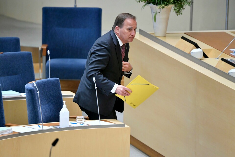 Stefan Löfven (S) kan bli kastet ut av statsministerstolen.