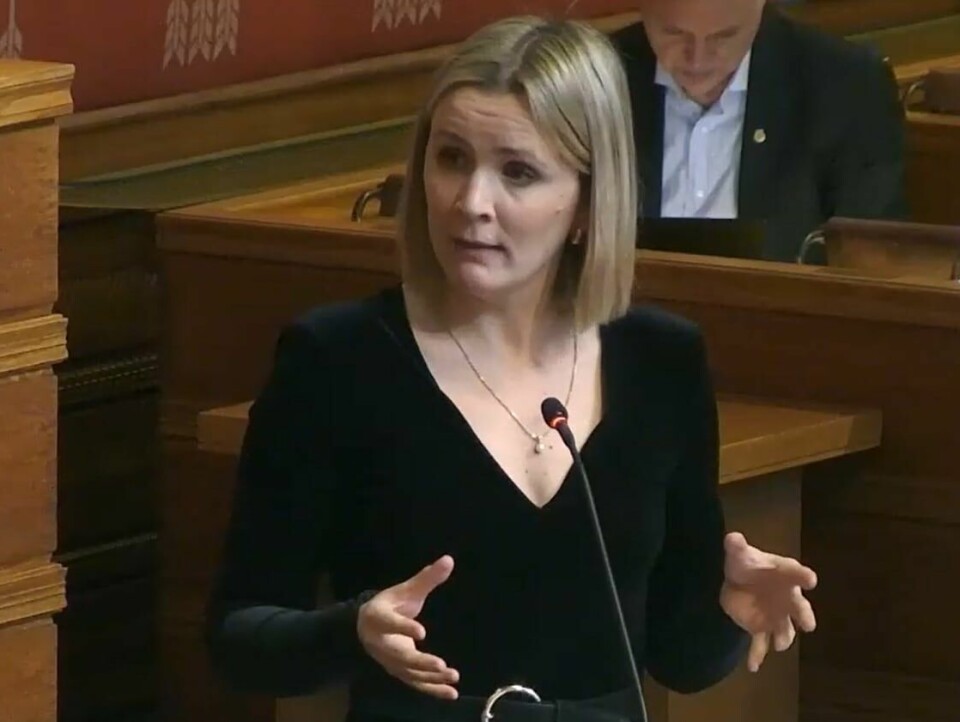 Marit Kristine Vea (V), byråd for miljø og samferdsel i bystyresalen