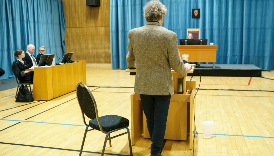 Anders Behring Breiviks tidligere besøksvenn vitnet i tingretten onsdag. Helt til slutt sa han at han gjerne vil ta opp igjen samtalene han tidligere har hatt med den terrordømte mannen. Anders Behring Breiviks tidligere besøksvenn vitnet i tingretten onsdag. Helt til slutt sa han at han gjerne vil ta opp igjen samtalene han tidligere har hatt med den terrordømte mannen. Foto: Cornelius Poppe / POOL / NTB