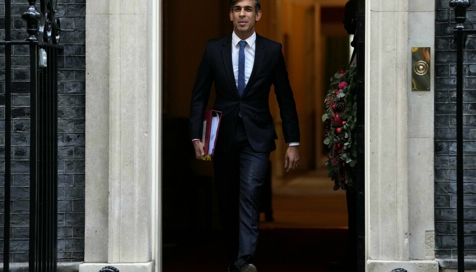 Den britiske statsministeren Rishi Sunak antar at det blir valg i løpet av perioden juli til desember i år. Den britiske statsministeren Rishi Sunak antar at det blir valg i løpet av perioden juli til desember i år. Foto: Kin Cheung / AP / NTB
