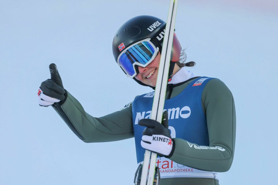 Silje Opseth ser positivt på framtiden til tross 24.-plassen Villach torsdag. Det begynner å stemme i hoppbakken igjen for Silje Opseth som kvalifiserte seg til rennet i Villach med god margin. Foto: Geir Olsen / NTB