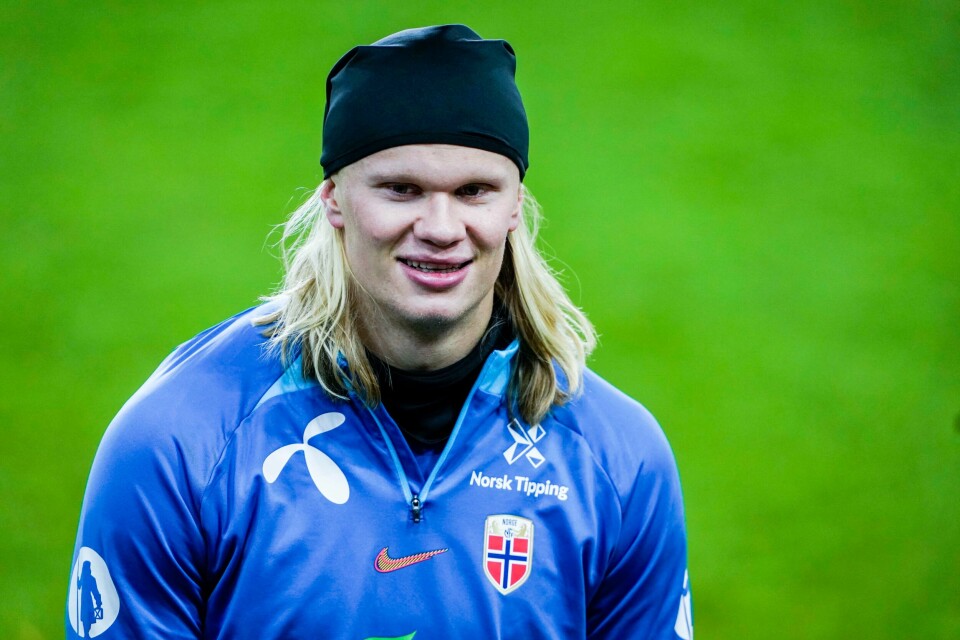 Erling Braut Haaland spiller etter pause i Norges landskamp mot Færøyene. Erling Braut Haaland spiller etter pause i Norges landskamp mot Færøyene. Foto: Lise Åserud / NTB