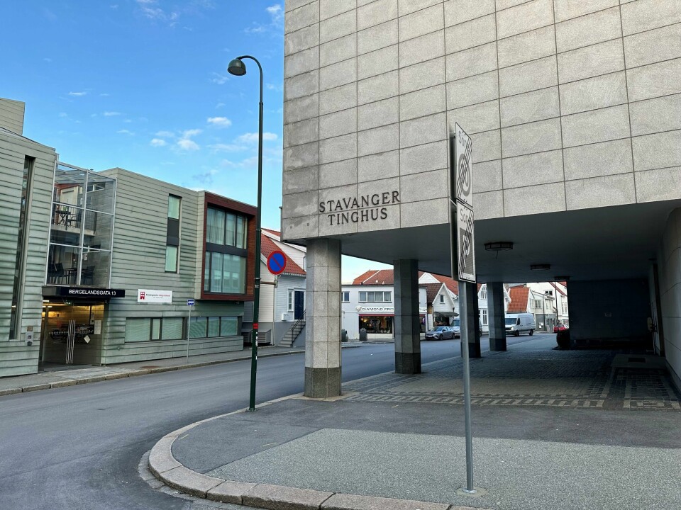 22-åringen ble i Stavanger tinghus dømt til fengsel i tre måneder for oppbevaring av narkotika. Stavanger tinghus