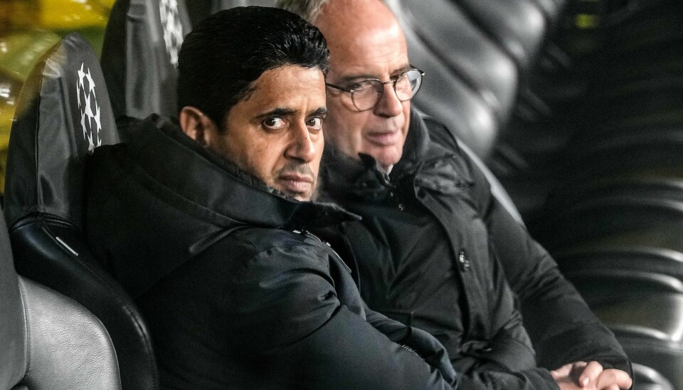 Nasser al-Khelaifi bekreftet at han og Kylian Mbappé har en personlig avtale. Nasser al-Khelaifi bekreftet at han og Kylian Mbappé har en personlig avtale. Foto: Martin Meissner / AP Photo / NTB.