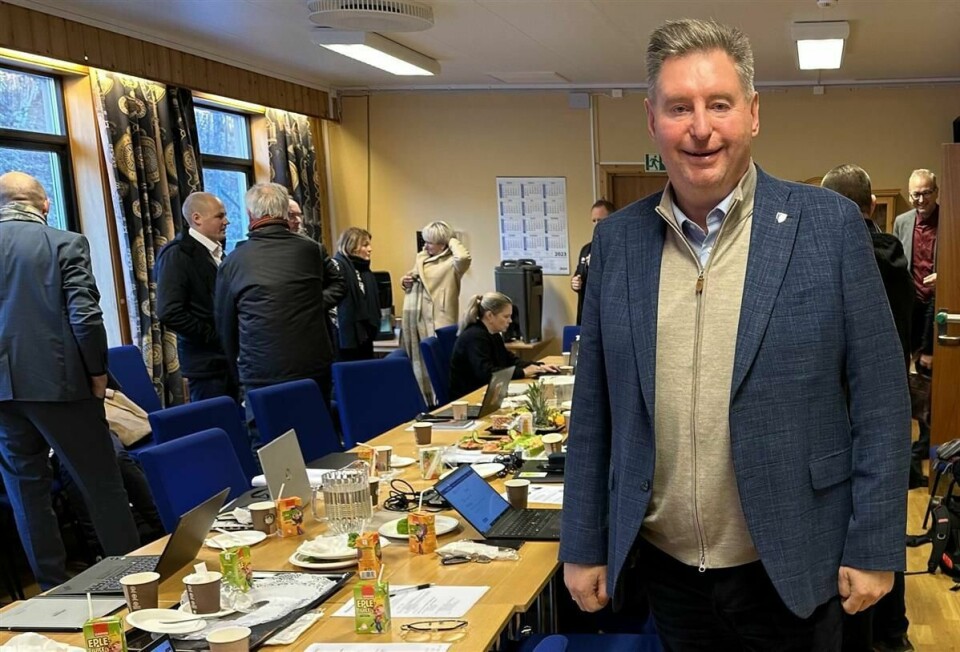 – Jeg er veldig fornøyd med alle som har gjort en jobb her, sier ordfører i Narvik, Rune Edvardsen etter sykehustalen til helseministeren. - Jeg er veldig fornøyd med alle som har gjort en jobb her, sier ordfører i Narvik, Rune Edvardsen etter sykehustalen til helseministeren.