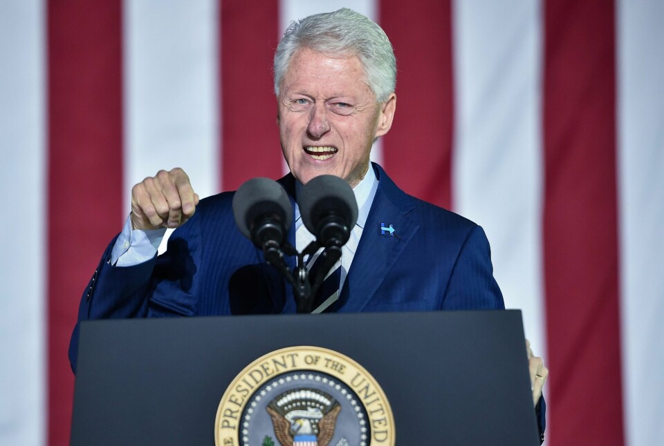 Tidligere USA-president Bill Clinton. At en president er upopulær trenger ikke bety at man ikke får ting gjort, mener statsviter Hilmar Mjelde. Han viser blant annet til Bill Clinton.