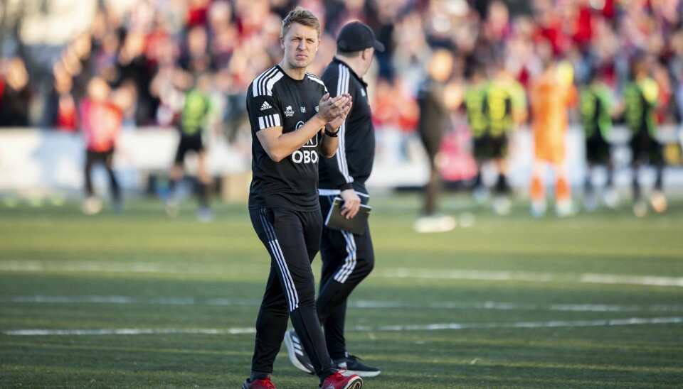 Gard Holme fra tiden som Skeid-trener. Gard Holme er ferdig i Skeid. Foto: Beate Oma Dahle / NTB