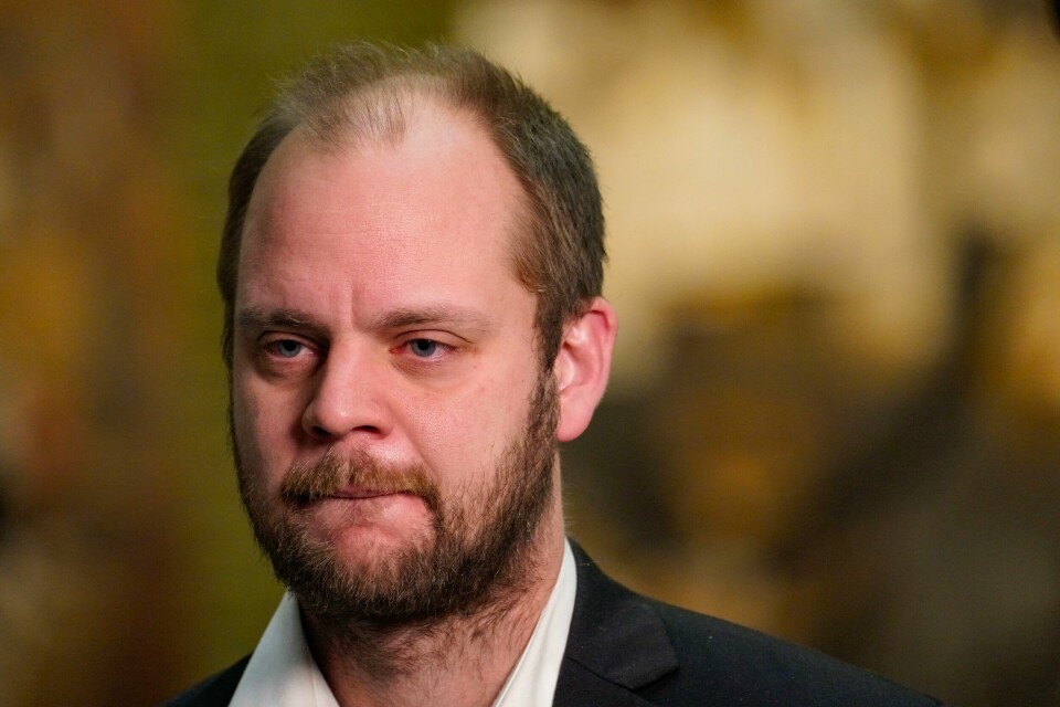 Mimir Kristjansson sier Rødt trakk seg fra pensjonsforliket da de ikke kunne gå med på forslaget om økt pensjonsalder. Stortingsrepresentant Mímir Kristjánsson sier at Rødt ikke vil være med på å få til en økning i pensjonsalderen. Foto: Ole Berg-Rusten / NTB
