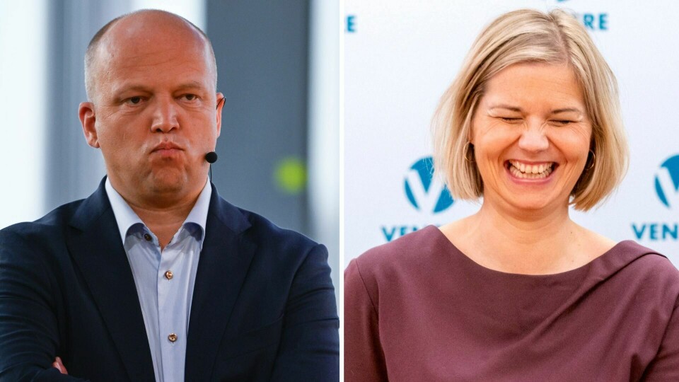 Sp-leder Trygve Slagsvold Vedum og Venstre-leder Guri Melby. Bildene er tatt i andre sammenhenger. Sp-leder Trygve Slagsvold Vedum og Venstre-leder Guri Melby. Bildene er for ordens skyld tatt i andre sammenhenger.