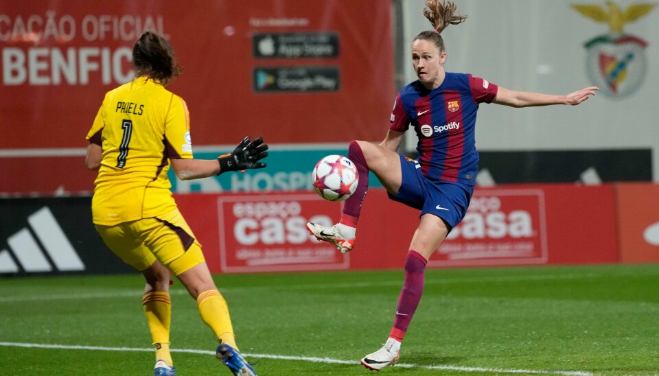 Caroline Graham Hansen scoret da Barcelona tok seg til semifinale i den spanske cupen. Her scorer hun mot Benfica i forrige ukes mesterligakamp Caroline Graham Hansen scoret da Barcelona tok seg til semifinale i den spanske cupen. Her scorer hun mot Benfica i forrige ukes mesterligakamp. Foto: Armando Franca, AP / NTB
