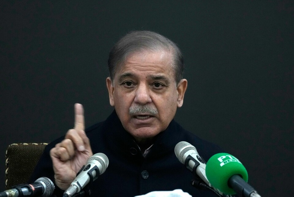 Tidligere statsminister Shehbaz Sharif ligger an til å få danne ny regjering i Pakistan. Tidligere statsminister Shehbaz Sharif ligger an til å få danne ny regjering i Pakistan. Foto: K.M. Chaudary / AP / NTB