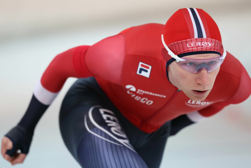 Peder Kongshaug var best av de norske på 1500 meter i verdenscupen fredag. Peder Kongshaug ble nummer seks i Salt Lake City lørdag. Foto: Geir Olsen / NTB