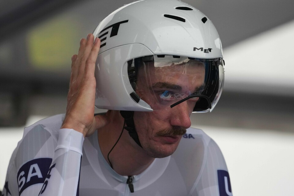 Brandon McNulty vant tempoen i Vuelta a España lørdag. Her under OL Brandon McNulty vant tempoen i Vuelta a España lørdag. Her under OL. Foto: Thibault Camus / AP / NTB