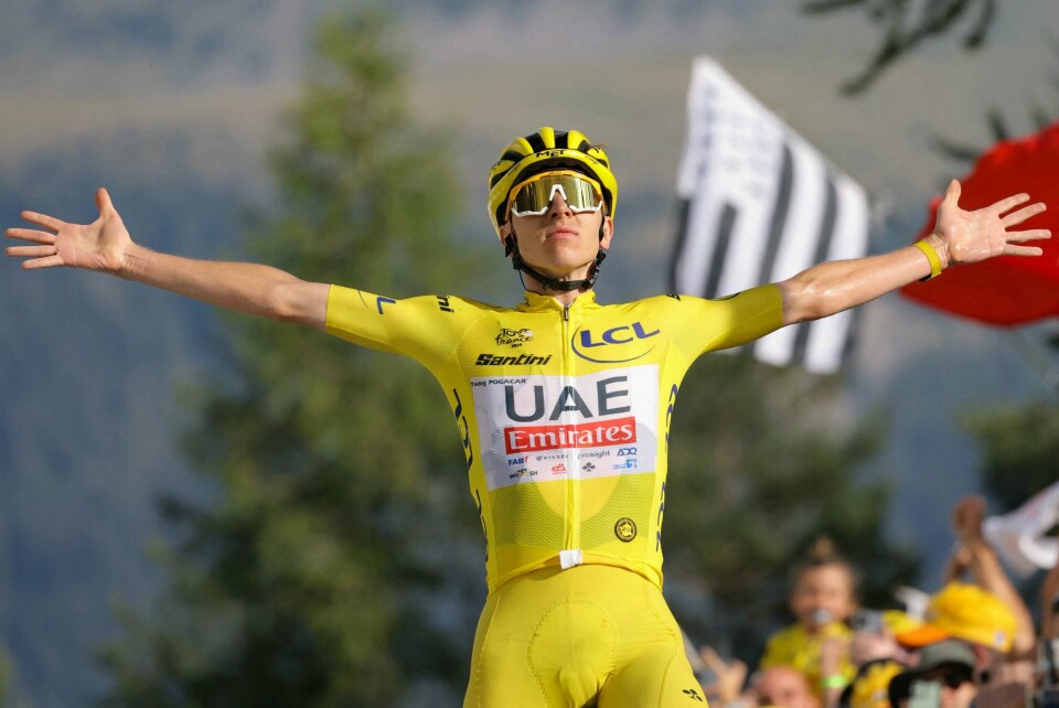 Tadej Pogacar slo til igjen og vant også lørdagens fjelletappe i Tour de France. Kun uhell eller sykdom kan stoppe ham fra å ta sammenlagtseieren. Tadej Pogacar slo til igjen og vant også lørdagens fjelletappe i Tour de France. Kun uhell eller sykdom kan stoppe ham fra å ta sammenlagtseieren.
