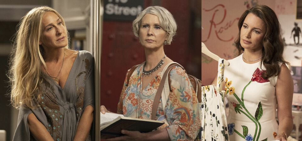 Sarah Jessica Parker, Cynthia Nixon og Kristin Davis - som gjensyn med gamle venninner. Sarah Jessica Parker, Cynthia Nixon og Kristin Davis - som gjensyn med gamle venninner.
