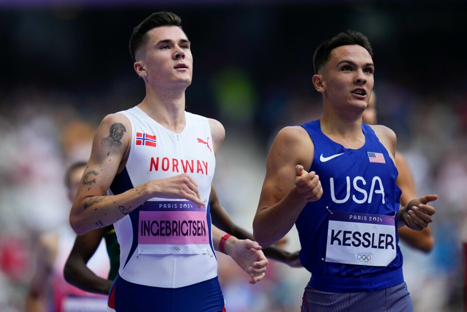 Jakob Ingebrigtsen skal løpe mot Josh Kerr i semifinalen på 1500 meter søndag kveld. Jakob Ingebrigtsen skal løpe mot Josh Kerr i semifinalen på 1500 meter søndag kveld. Foto: Petr David Josek / AP Photo / NTB