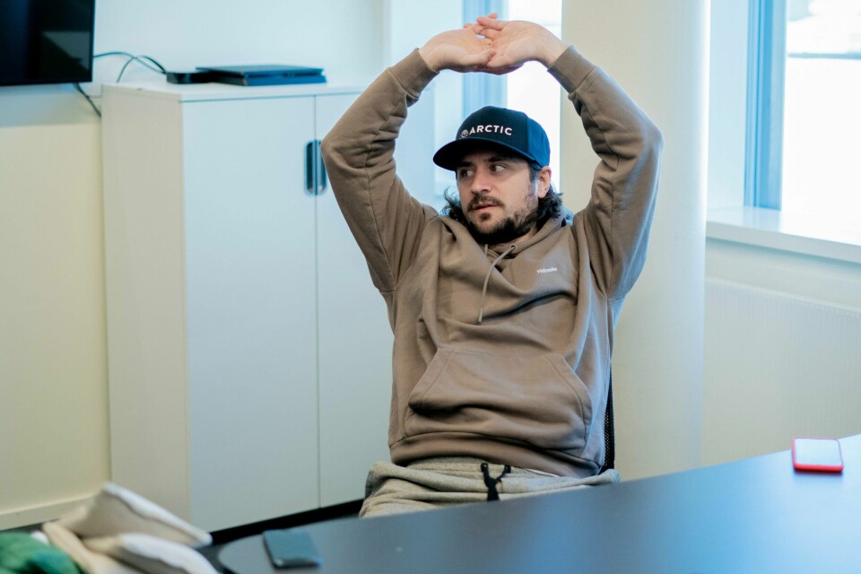 Mats Zuccarello under et intervju med NTB i Oslo mandag ettermiddag. Han er for tiden hjemme i Norge. Foto: Fredrik Hagen / NTB scanpix