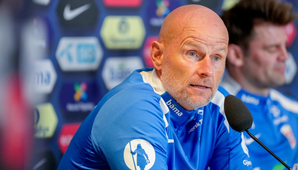 Landslagssjef Ståle Solbakken presenterte landslagstoppen på Ullevaal stadion tirsdag. Landslagssjef Ståle Solbakken presenterer troppen til herrelandslagets nasjonsligakamper mot Slovenia i Ljubljana 14. november og Kasakhstan på Ullevaal Stadion 17. november. Foto: Cornelius Poppe / NTB