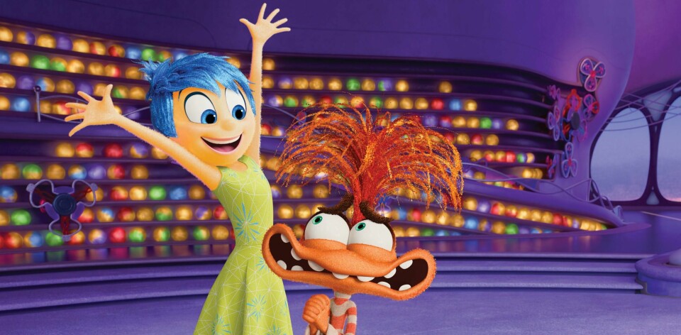 Innsiden ut 2 stod for nærmere halvparten av billettsalgene i norsk kino i juni. Foto: Disney / Pixar / Handout / NTB «Innsiden ut 2» er første kinofilm til å runde en milliard innspilte dollar – og raskeste animasjonsfilm i historien til å klare dette. Foto: Disney / Pixar / Handout / NTB