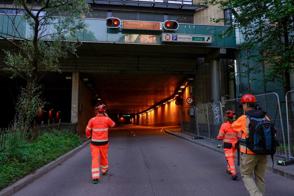 Hammersborgtunnelen i Oslo stengte mandag morgen 1. juli og vil forbli stengt i tre år. Hammersborgtunnelen i Oslo stengte mandag morgen 1. juli og vil forbli stengt i tre år.Foto: Amanda Pedersen Giske / NTB