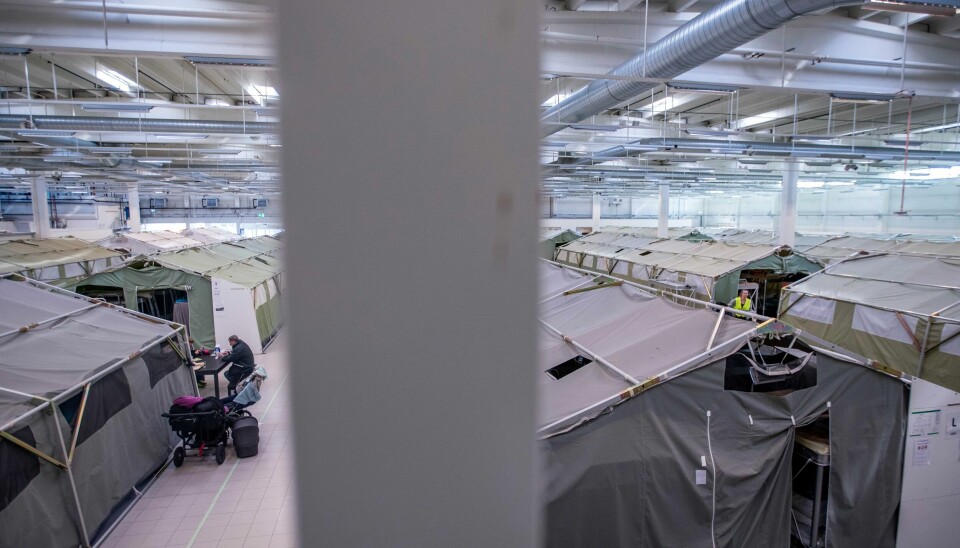 Mange ukrainske flyktninger registrerer seg for norsk politi på Nasjonalt mottakssenter i Råde. Bildet er fra 2022. Bildet viser Nasjonalt mottakssenter i Råde. Foto: Javad Parsa / NTB