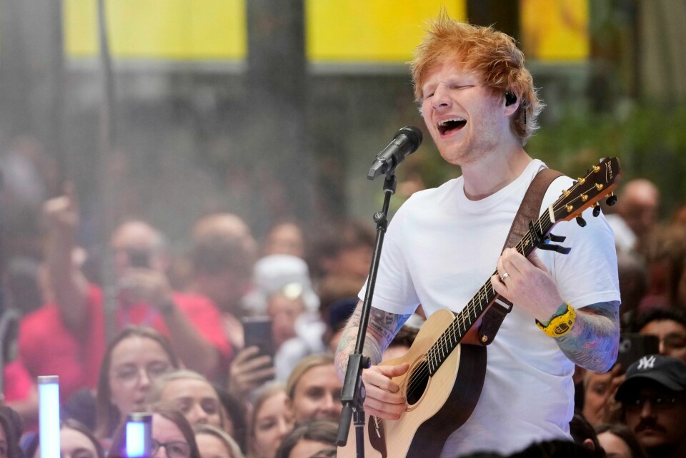 Ed Sheeran holder storkonsert i Norge neste år. Ed Sheeran er klar for Stavernfestivalen. Foto: AP