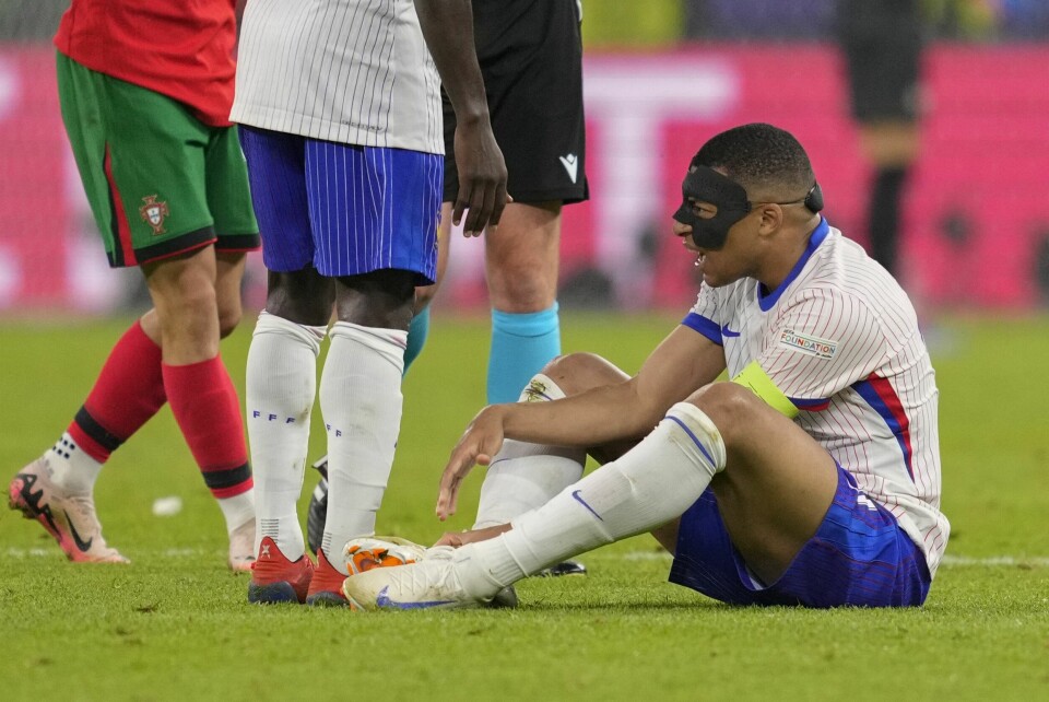 Kylian Mbappé slet seg gjennom 105 minutter med fotball i EM-kvartfinalen mot Portugal fredag. Kylian Mbappé slet seg gjennom 105 minutter med fotball i EM-kvartfinalen mot Portugal fredag. Foto: Andreea Alexandru / AP / NTB