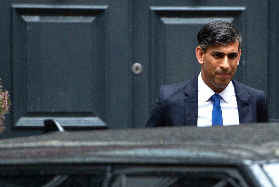 Rishi Sunaks tid som statsminister er forbi etter valgnederlaget. Rishi Sunaks tid som statsminister er forbi etter valgnederlaget. Foto: Thomas Krych / AP / NTB