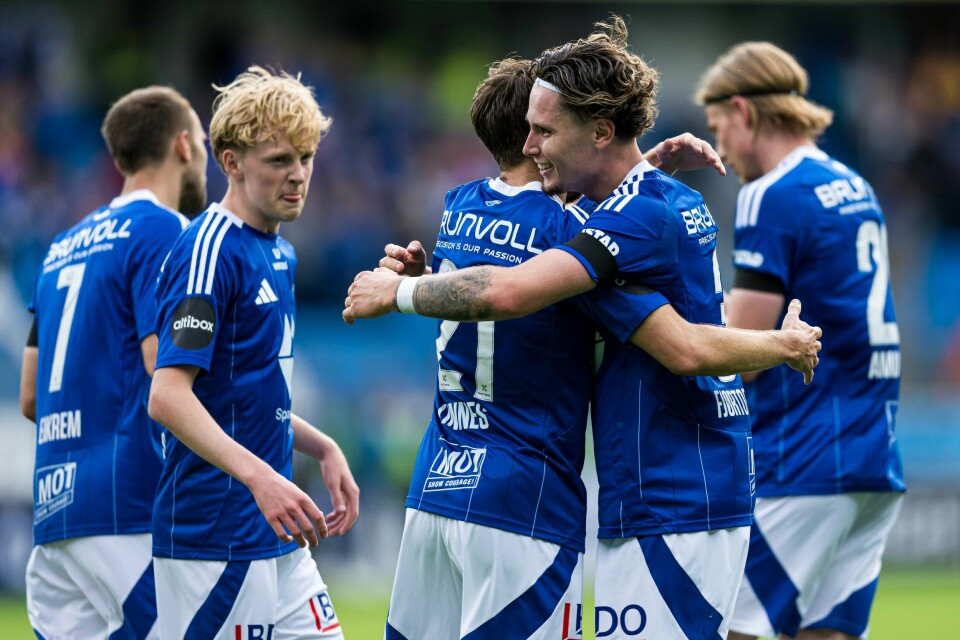 Molde kunne juble for seier over LSK søndag. Molde kunne juble for seier over LSK søndag. Foto: Marius Simensen / NTB