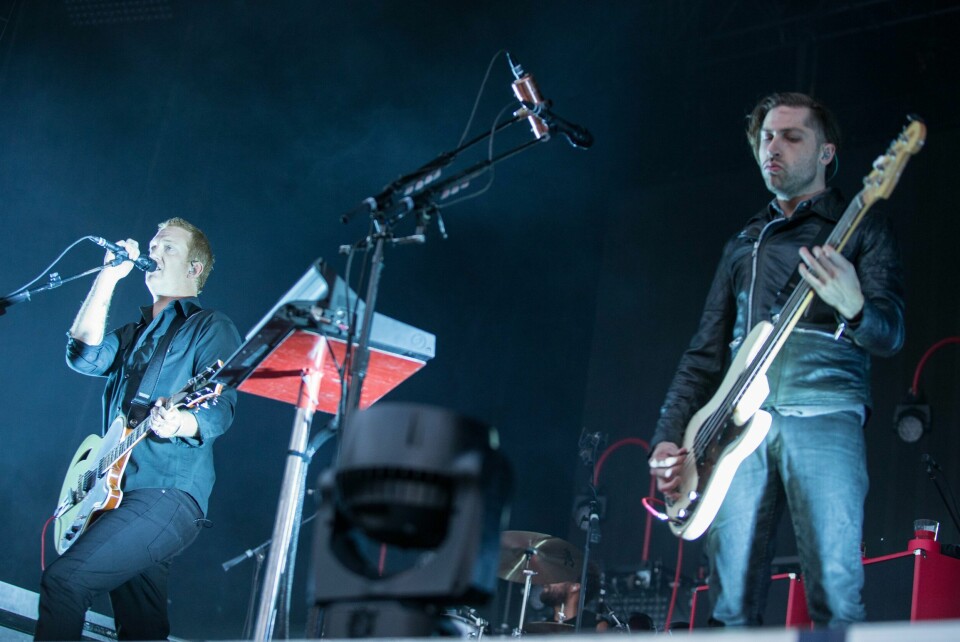 Queens of the Stone Age da de spilte på Øya i 2014. Queens of the Stone Age da de spilte på Øya i 2014. Foto: Audun Braastad / NTB