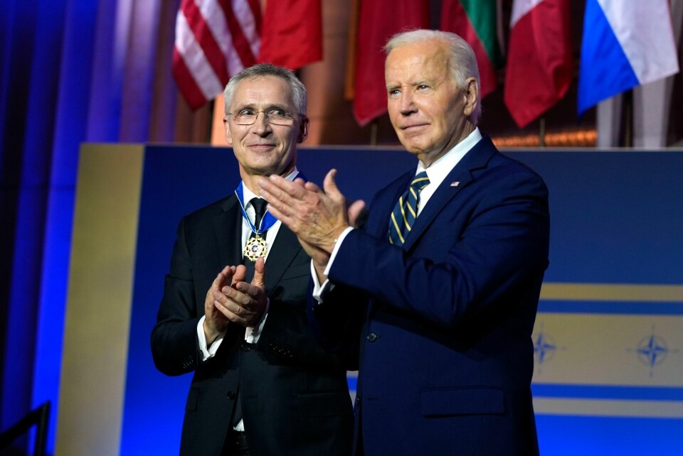 USAs president Joe Biden og Natos generalsekretær Jens Stoltenberg slo begge fast at Russland de ikke kan la Russland vinne krigen mot Ukraina. USAs president Joe Biden og Natos generalsekretær Jens Stoltenberg slo begge fast at Russland de ikke kan la Russland vinne krigen mot Ukraina. Foto: Evan Vucci / AP / NTB