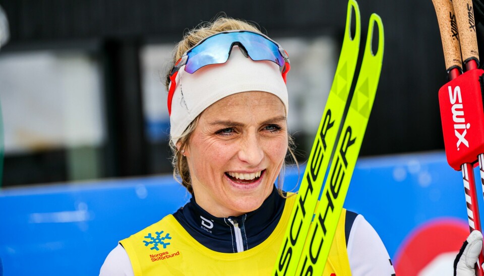 Jørn Ernst opplyser til NTB at Therese Johaug sin endelige comebackavgjørelse trolig kommer i første del av august. Therese Johaug imponerte stort da hun gjorde comeback i NM i mars. Foto: Geir Olsen / NTB