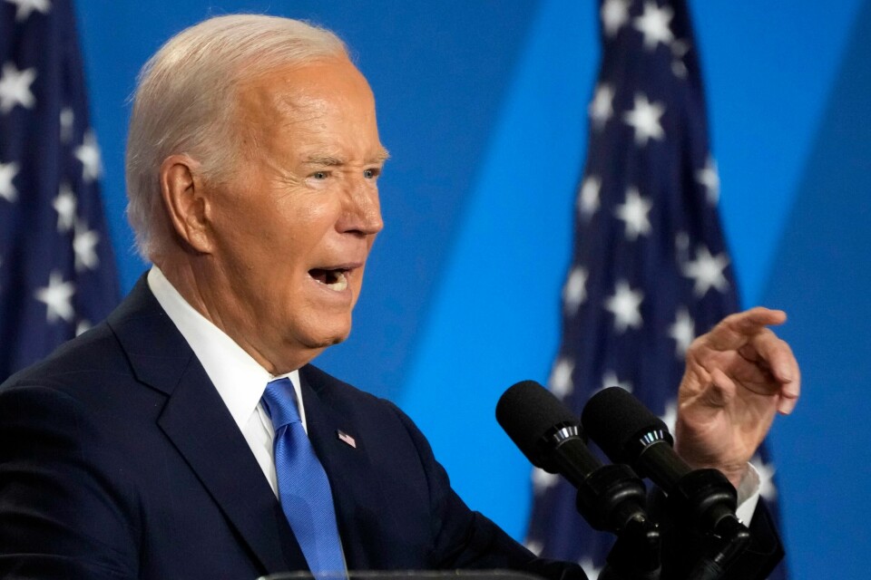Flere titall demokrater kan i løpet av de nærmeste dagene komme til å be president Joe Biden om å trekke seg fra valgkampen, sier kilder til TV-stasjonen CBS. Flere titall demokrater kan i løpet av de nærmeste dagene komme til å be president Joe Biden om å trekke seg fra valgkampen, sier kilder til TV-stasjonen CBS. Foto: Jacquelyn Martin / AP / NTB