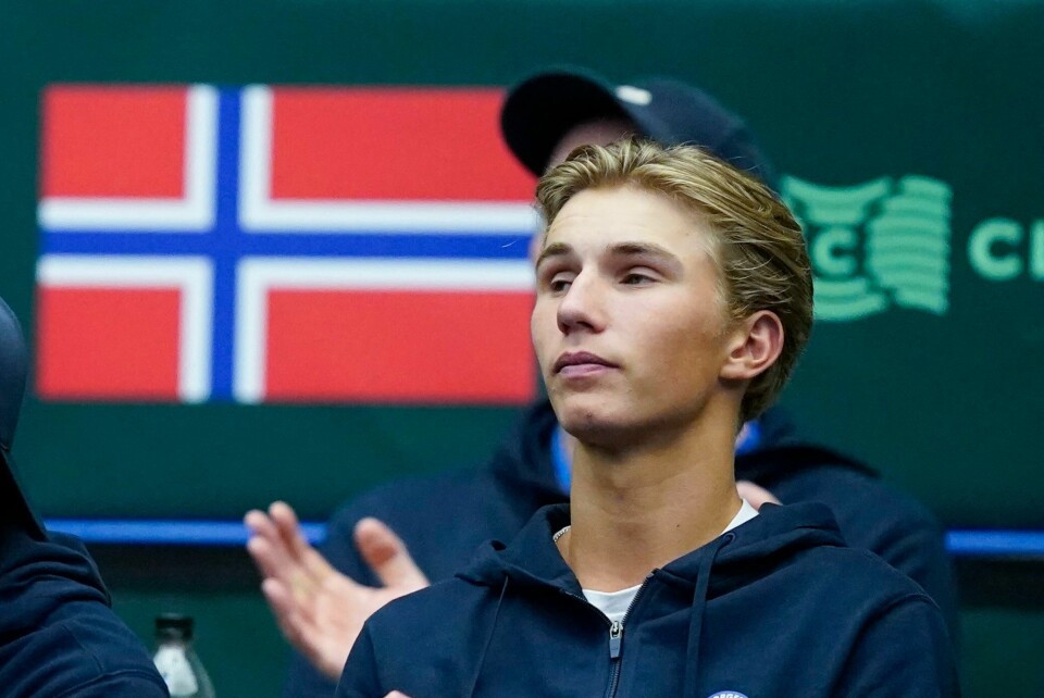 Tennistalentet Nicolai Budkov Kjær skal spille semifinale i double for juniorer i Roland-Garros. Nikolai Budkov erstatter Dominic Thiem i UTS. Foto: Terje Pedersen / NTB