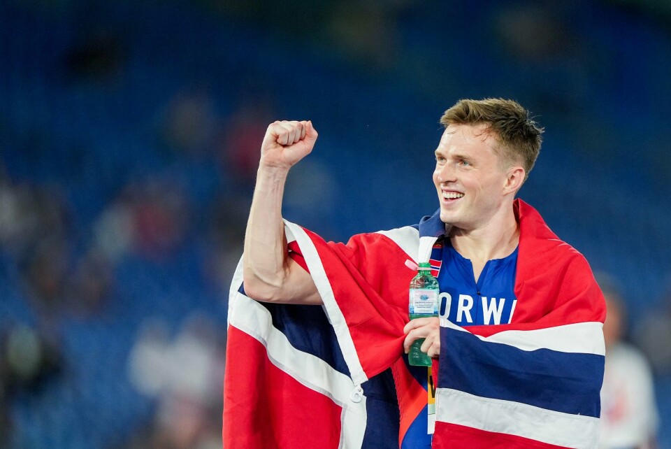 Karsten Warholm etter EM-finalen i friidrett 2024 på Olympiastadion i Roma Karsten Warholm etter EM-finalen i friidrett 2024 på Olympiastadion i Roma. Foto: Lise Åserud / NTB
