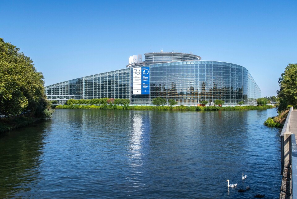 Hellas' nyvalgte EU-parlamentariker Fredi Beleri har fått innvilget fem dagers fri fra fengselet i Albania for å bli tatt i ed i EU-parlamentet i Strasbourg. Foto: Halvard Alvik / NTB