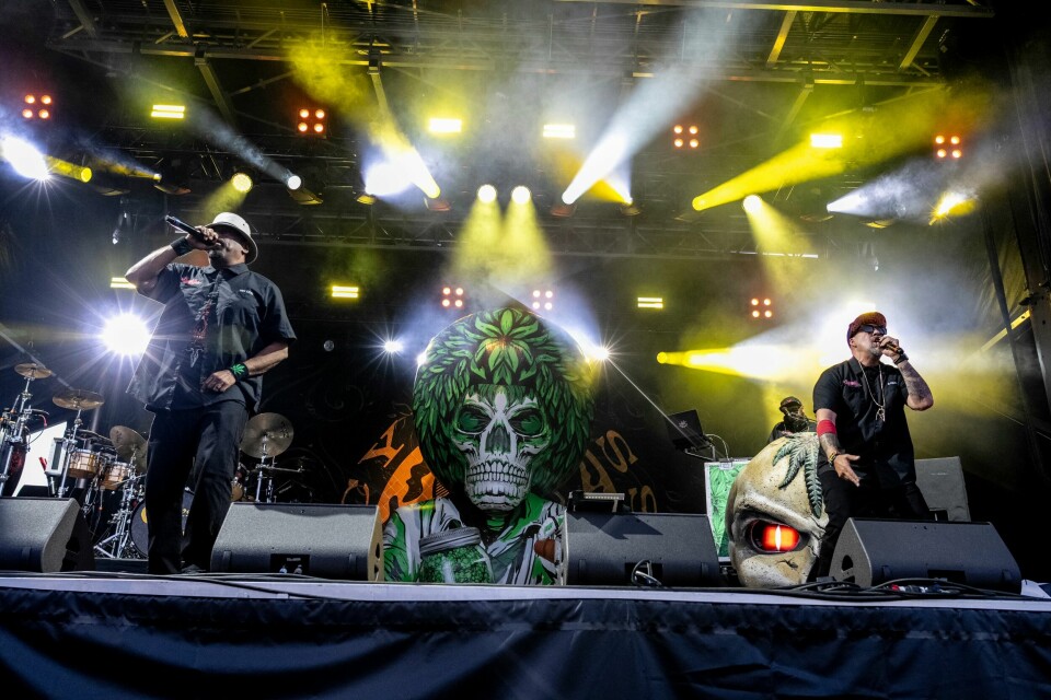 Cypress Hill er raplegender som fortsatt holder koken. Her e Sen Dog (til venste) og B-Real under en konsert i mai i år. cypress