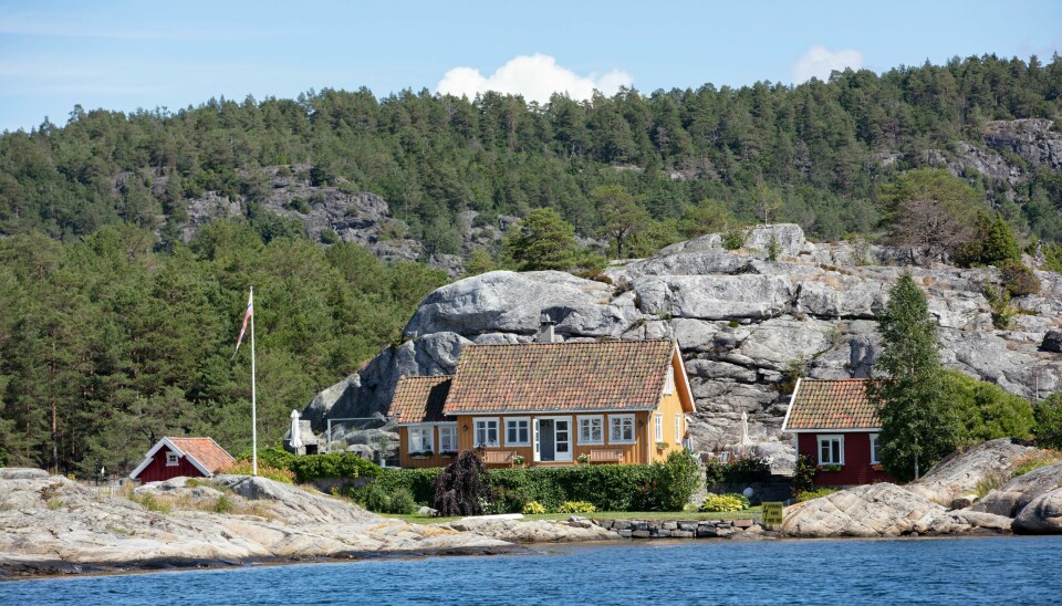 En hytte på Kjeholmen rett utenfor Gumøy i Kragerø Skjærgård. En hytte på Kjeholmen rett utenfor Gumøy i Kragerø Skjærgård.